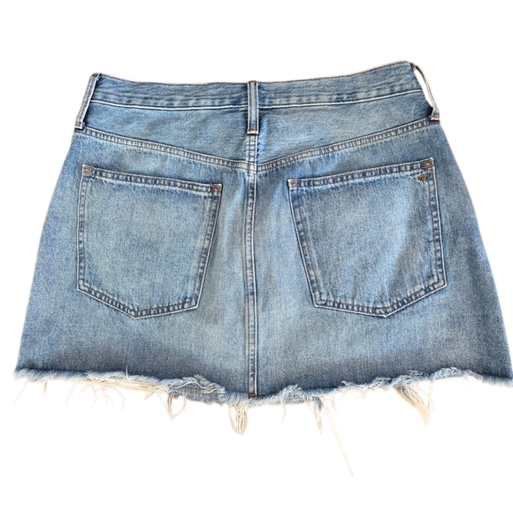 Madewell Rigid Denim Relaxed Mini Skirt in Rosehill Wash Size 30 - Picture 3 of 14